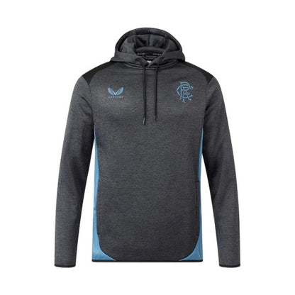Front - Castore Mens Rangers FC Hooded Hoodie