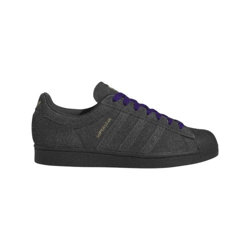 Front - Adidas Mens Superstar Suede Shoes