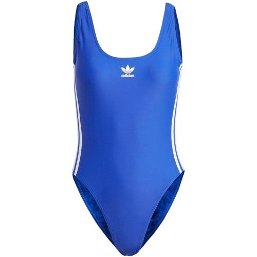 Front - Adidas Womens/Ladies 3 Stripes One Piece Swimsuit