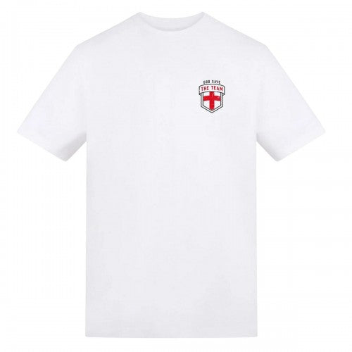 Front - AWD Unisex Adult God Save The Team England T-Shirt