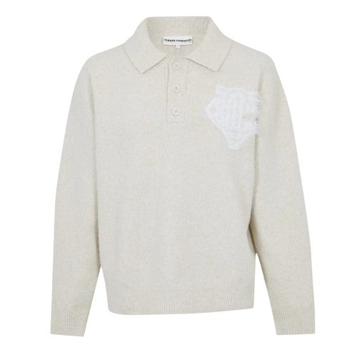 Front - Couture Mens Fluffy Relaxed Fit Top