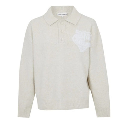 Front - Couture Mens Fluffy Relaxed Fit Top