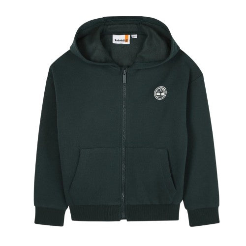 Front - Timberland Boys Fleece Outdoor Full Zip Hoodie