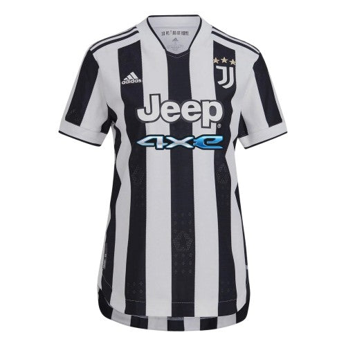 Front - Adidas Womens/Ladies 2021/22 Juventus FC Home Jersey