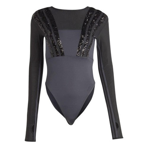 Front - Adidas Womens/Ladies Originals Long-Sleeved Bodysuit