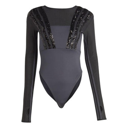 Front - Adidas Womens/Ladies Originals Long-Sleeved Bodysuit