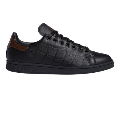 Front - Adidas Mens Stan Smith Leather Flat Trainers