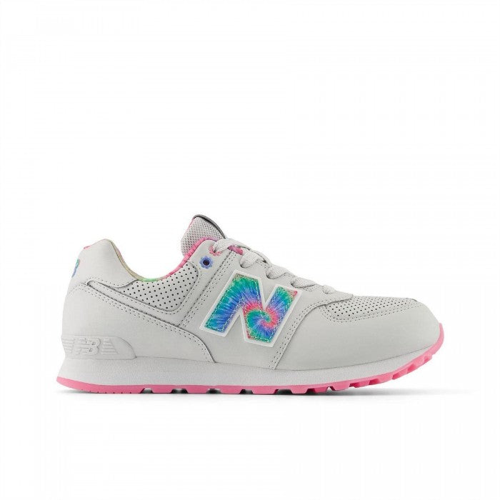 Front - New Balance Womens/Ladies Tie Dye Trainers