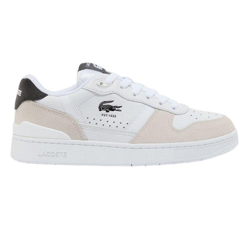 Front - Lacoste Childrens/Kids T-Clip Set Leather Trainers