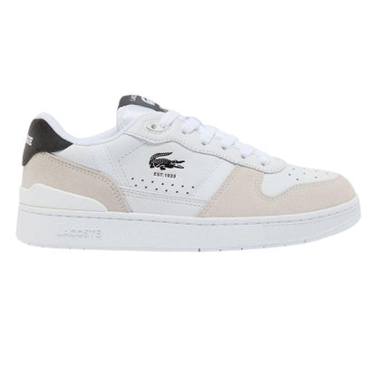 Front - Lacoste Childrens/Kids T-Clip Set Leather Trainers