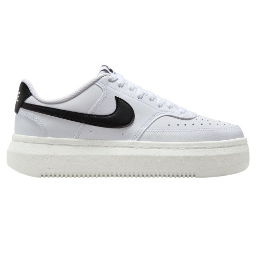 Front - Nike Womens/Ladies Court Vision Al Leather Platform Trainers