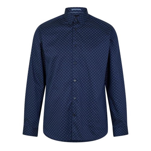 Front - Ted Baker Mens Geometric Slim Formal Shirt