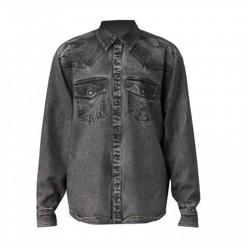 Front - Diesel Mens Gils Denim Shirt