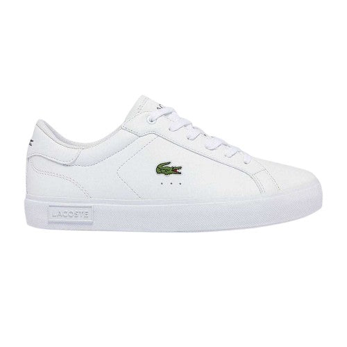 Front - Lacoste Childrens/Kids Powercourt Logo Trainers