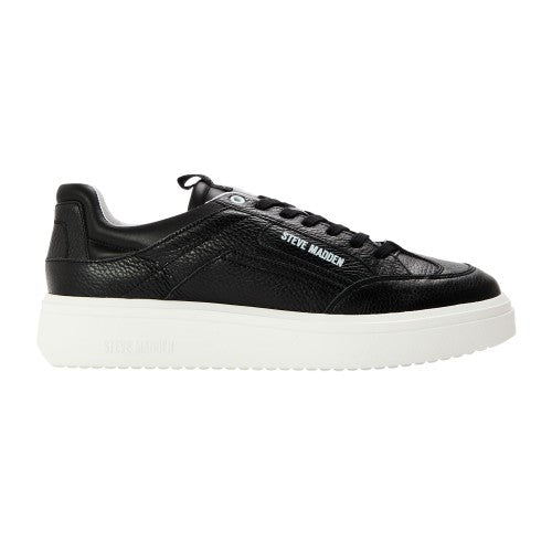 Front - Steve Madden Mens Orlando Leather Trainers