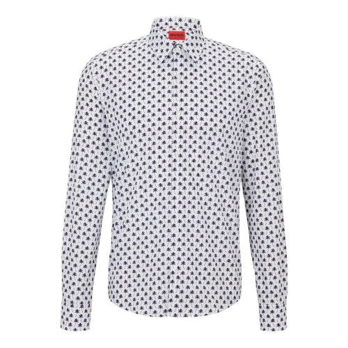 Front - Hugo Mens Collared Regular Shirt