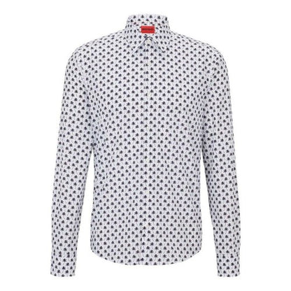 Front - Hugo Mens Collared Regular Shirt