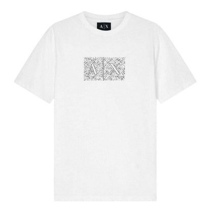 Front - Armani Exchange Mens Logo Crew Neck T-Shirt