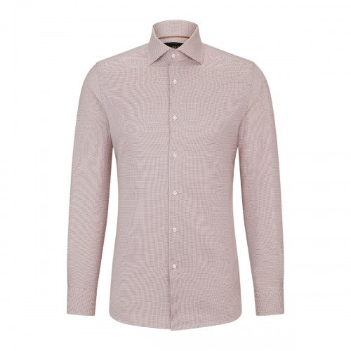 Front - Boss Mens Plain Regular Long-Sleeved Shirt