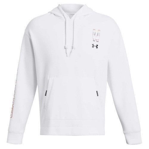 Front - Under Armour Unisex Adult Pride Graphic Print Relaxed Fit Hoodie
