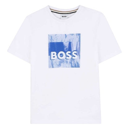 Front - Boss Childrens/Kids Cloud Logo Regular T-Shirt