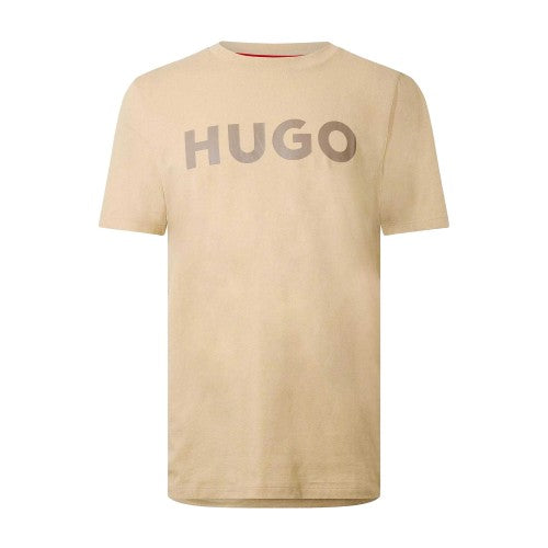 Front - Hugo Mens Dulivio Logo Crew Neck Regular T-Shirt