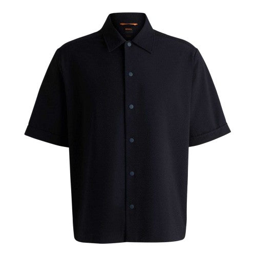 Front - Boss Mens Lapoully Relaxed Fit Short-Sleeved Shirt
