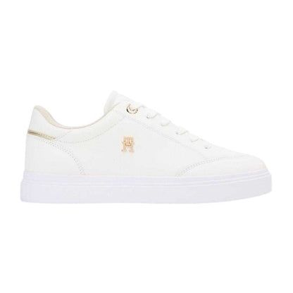Front - Tommy Hilfiger Womens/Ladies Nappa Leather Trainers