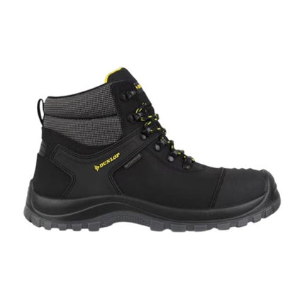 Front - Dunlop Mens Nova Logo Leather Steel Toe Cap Safety Boots