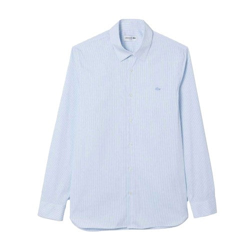 Front - Lacoste Mens Plaid Poplin Shirt