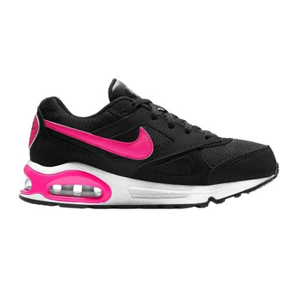 Front - Nike Girls Air Max Ivo Logo Leather Trainers