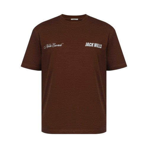 Front - Jack Wills Mens Script Mix Oversized T-Shirt