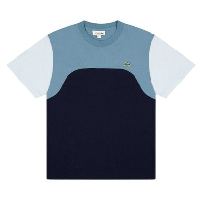 Front - Lacoste Mens Colour Block Jersey T-Shirt