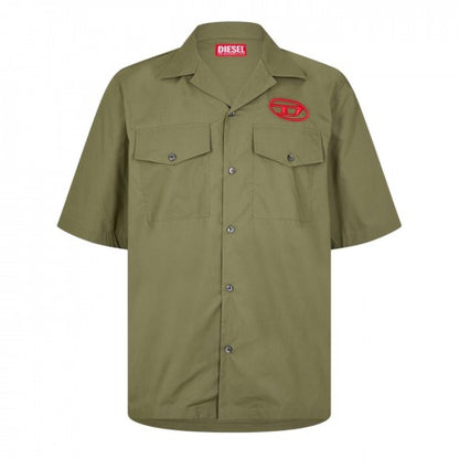 Front - Diesel Mens Regular Short-Sleeved Shirt