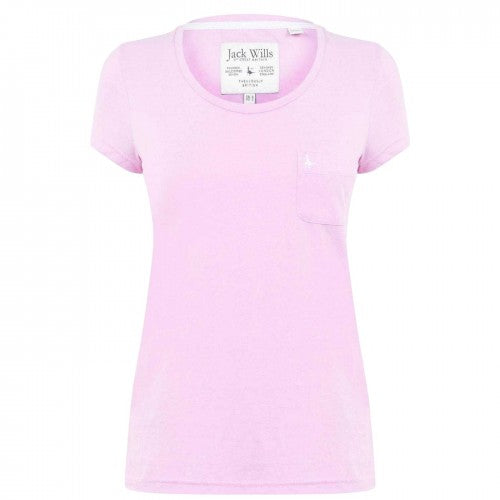 Front - Jack Wills Womens/Ladies Fullford Chest Pocket T-Shirt