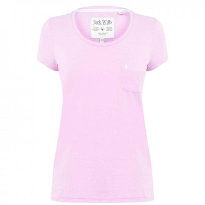 Front - Jack Wills Womens/Ladies Fullford Chest Pocket T-Shirt