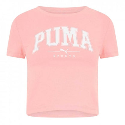 Front - Puma Womens/Ladies Squad Cropped T-Shirt