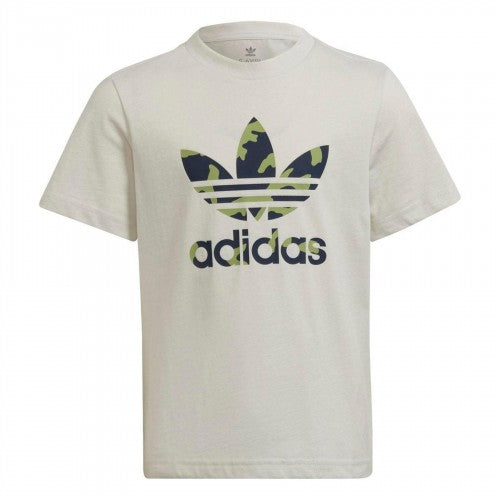 Front - Adidas Childrens/Kids Originals Camo T-Shirt