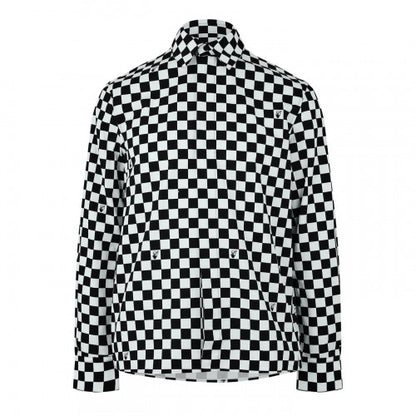 Front - Off White Mens Checked Shirt