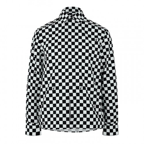 Front - Off White Mens Checked Shirt