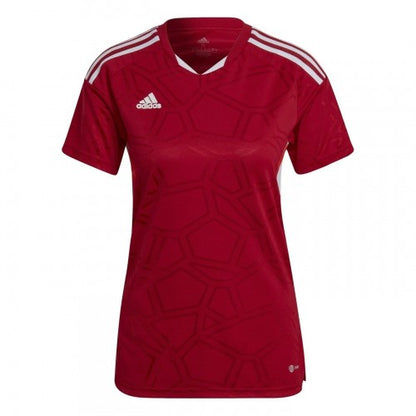Front - Adidas Womens/Ladies Geometric Pattern Regular T-Shirt