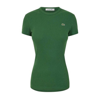 Front - Lacoste Womens/Ladies Logo Slim T-Shirt