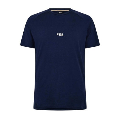 Front - Boss Mens Logo Slim Raglan T-Shirt