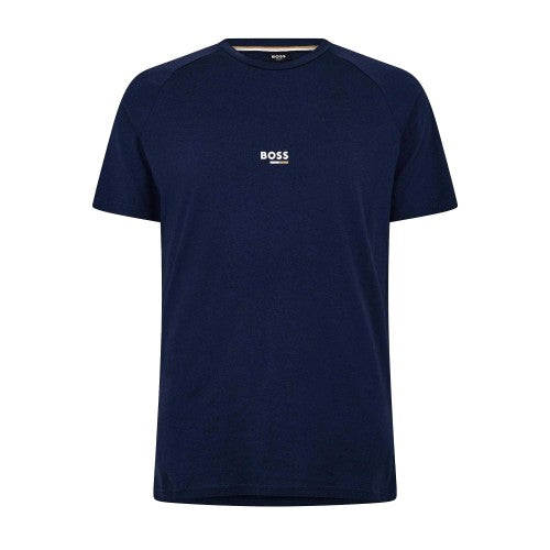 Front - Boss Mens Logo Slim Raglan T-Shirt