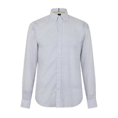 Front - Boss Mens Polka Dot Regular Long-Sleeved Shirt