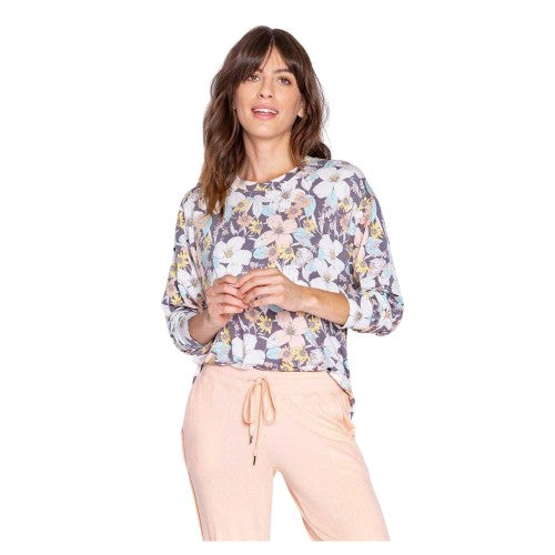 Front - PJ Salvage Womens/Ladies Salvage Floral Relaxed Fit Shirt