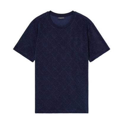 Front - Emporio Armani EA7 Mens Diamond Jacquard T-Shirt