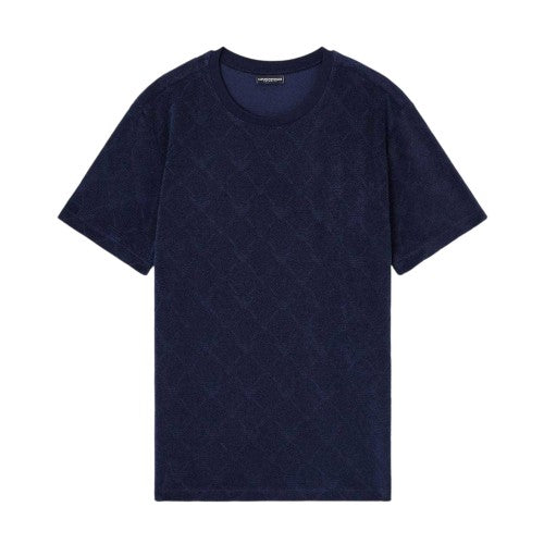 Front - Emporio Armani EA7 Mens Diamond Jacquard T-Shirt