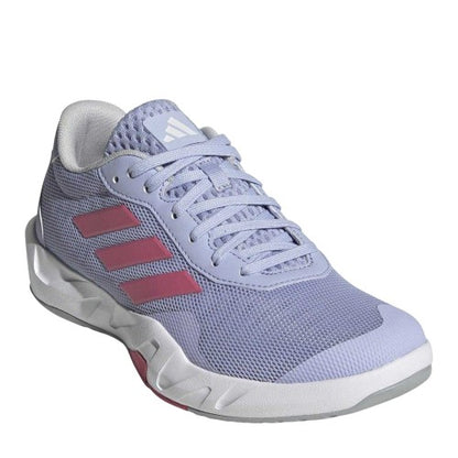 Front - Adidas Womens/Ladies Amplimove 3 Stripes Lace Up Flat Trainers