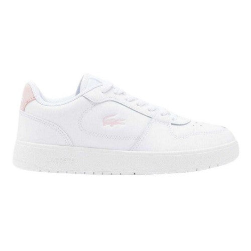 Front - Lacoste Womens/Ladies The Court Ace Leather Flat Trainers